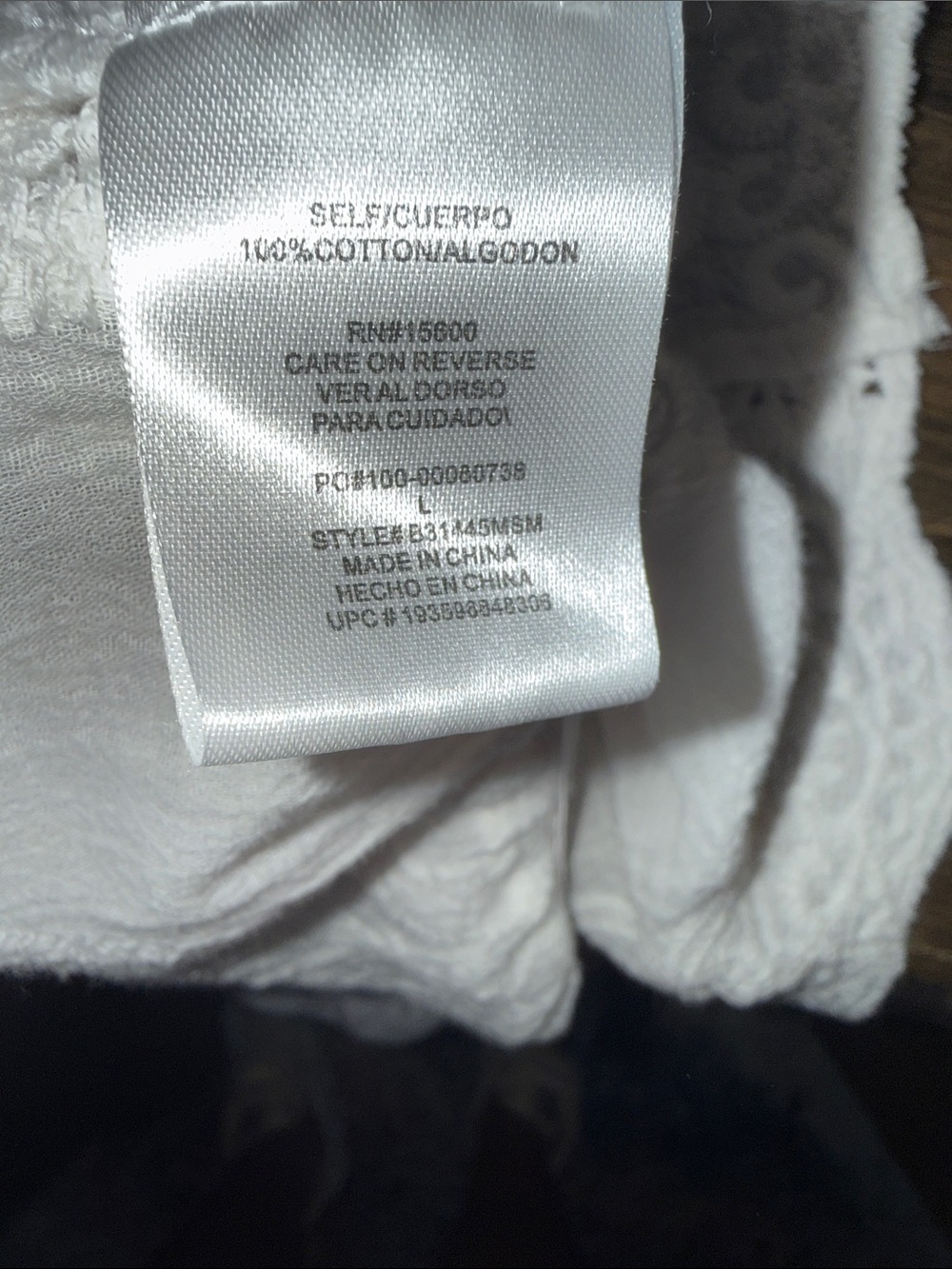 Democracy White Embroidered Boho Peasant Blouse - Picture 4 of 6